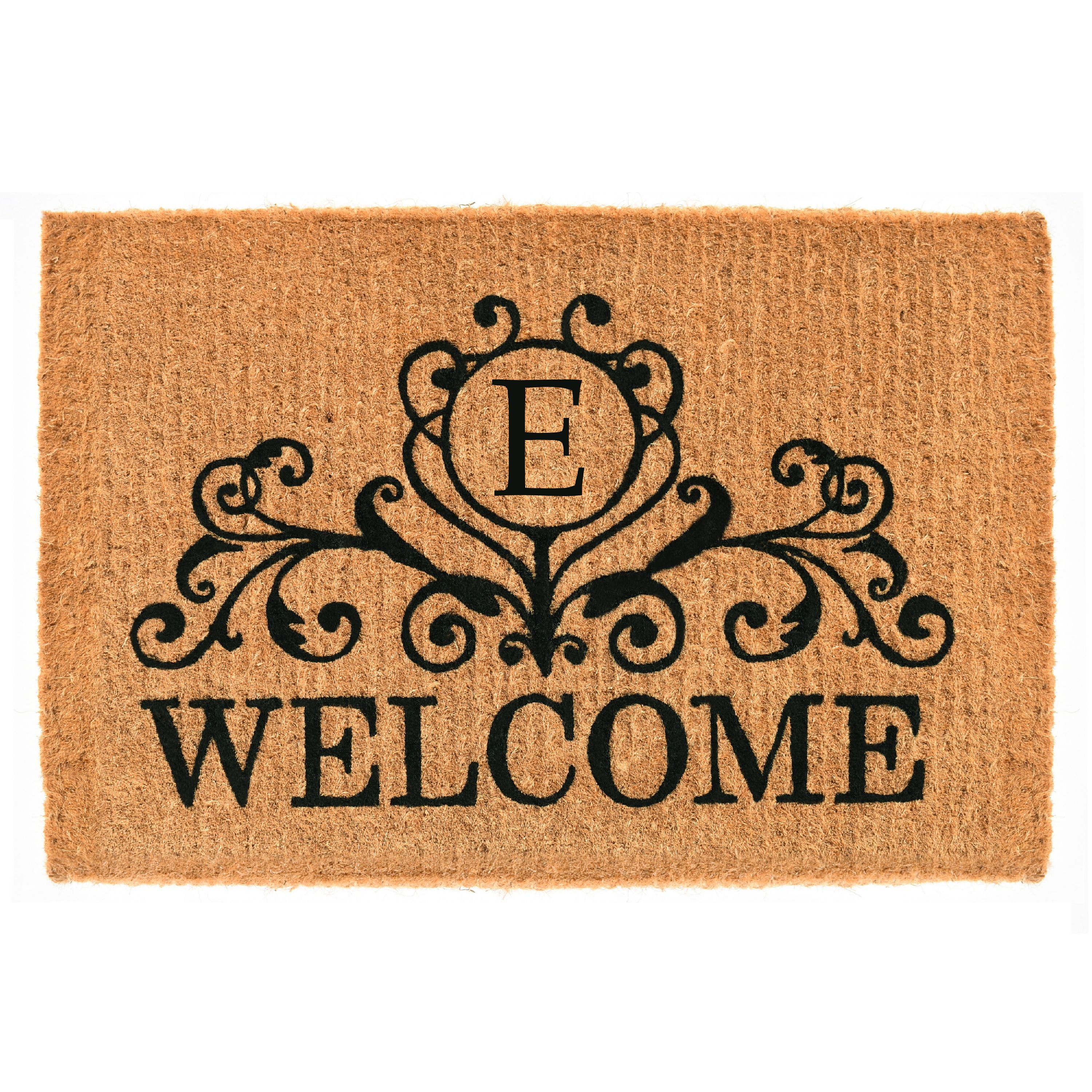 Calloway Mills Kingston Welcome Outdoor Doormat 24" x 36" x 1.5" (Letter E)