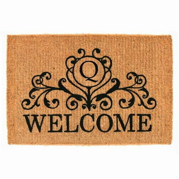 Calloway Mills Kingston Welcome Outdoor Doormat 24" x 36" x 1.5" (Letter Q)
