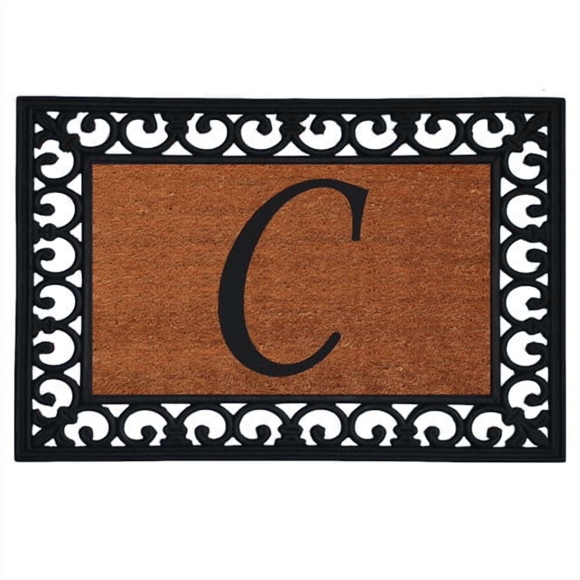 Calloway Mills Monogram Insert Outdoor Doormat 19" x 25" (LETTER C)
