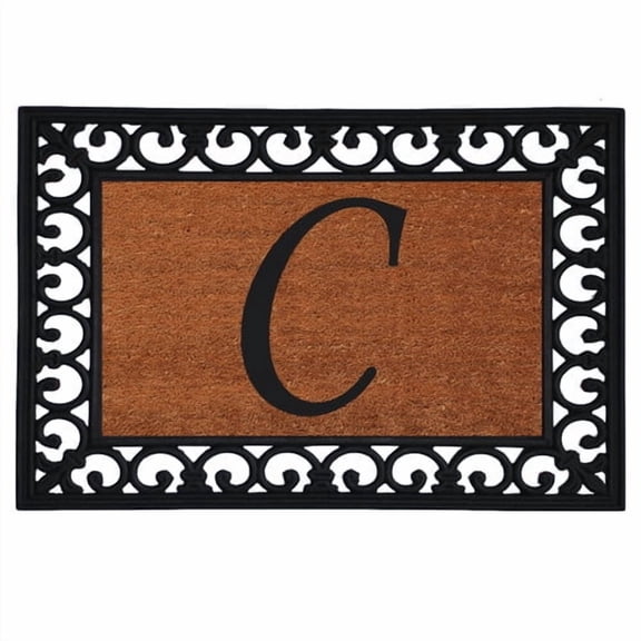 Calloway Mills Monogram Insert Outdoor Doormat 19" x 25" (LETTER C)