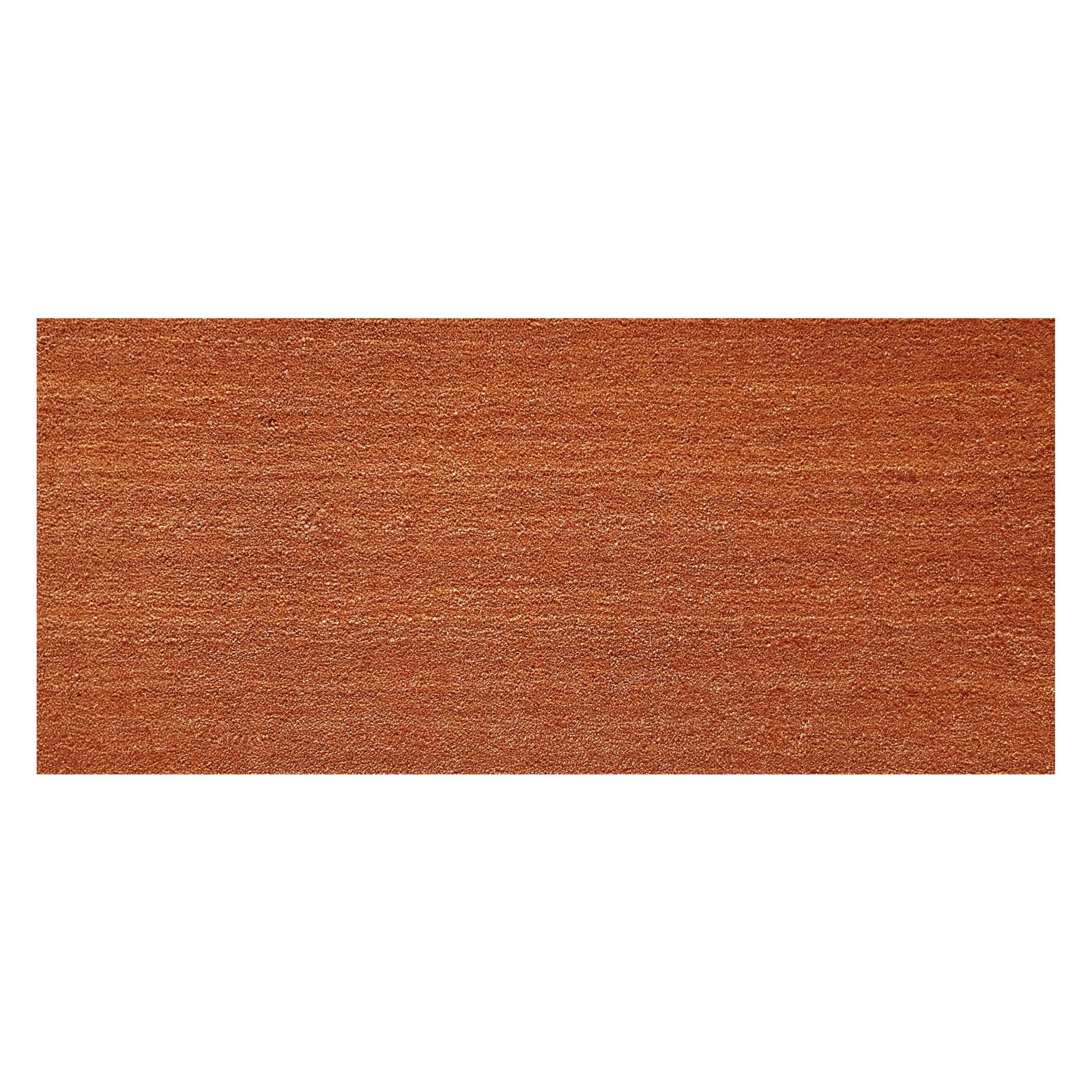 Natural Coir and Vinyl Rectangular Outdoor Doormat 2' x 4'