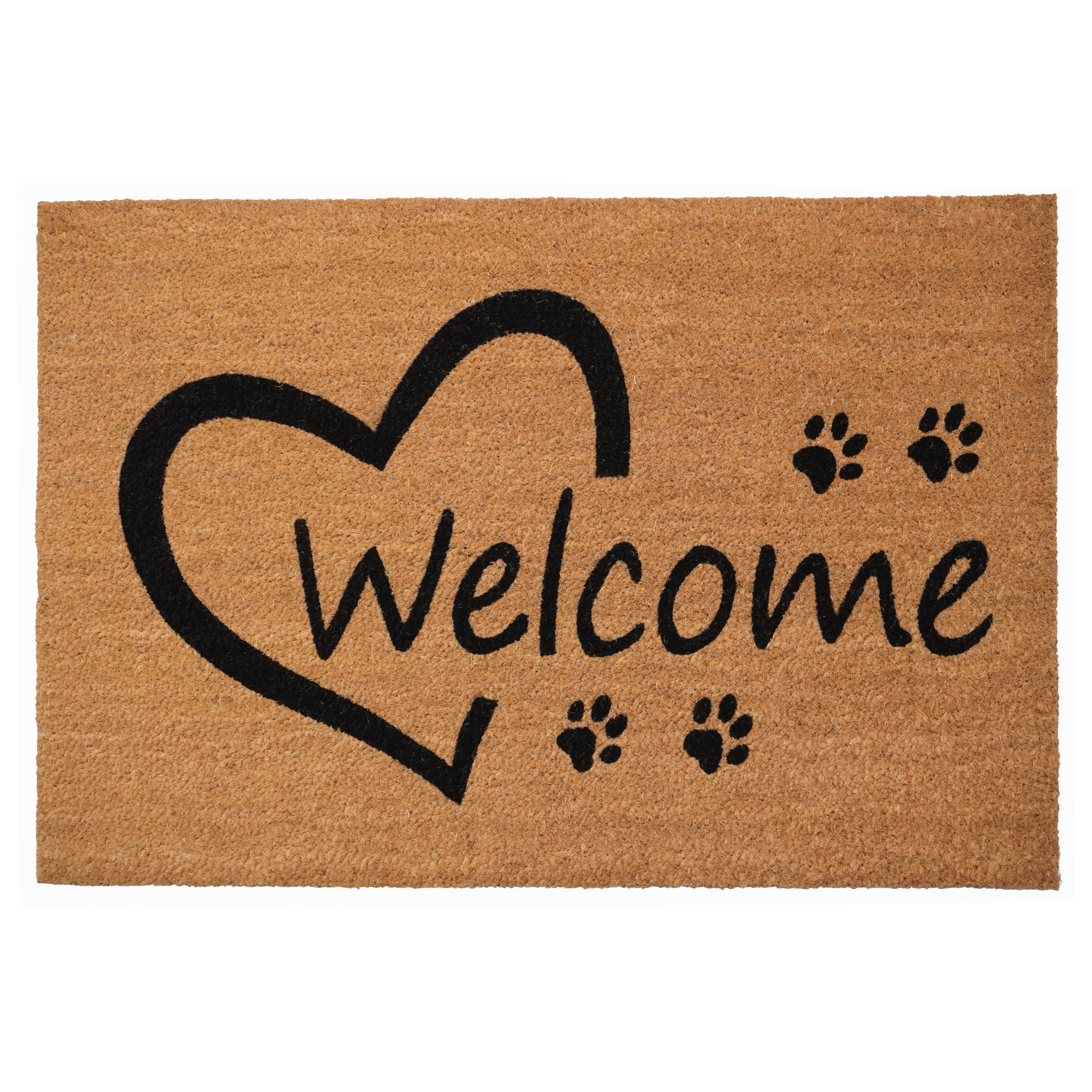 Calloway Mills Open Heart Paws Doormat, 30" x 48"
