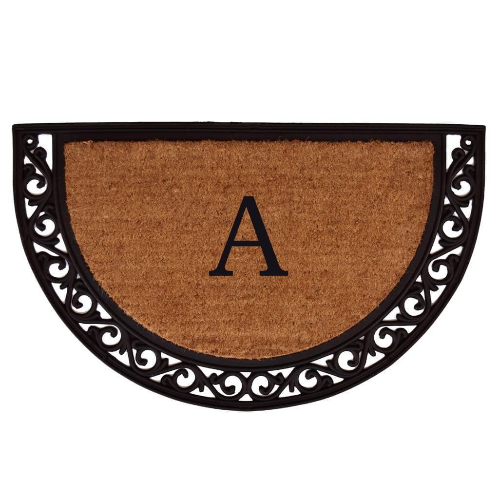 Calloway Mills Ornate Scroll Monogram Outdoor Doormat 18" x 30" (Letter H)