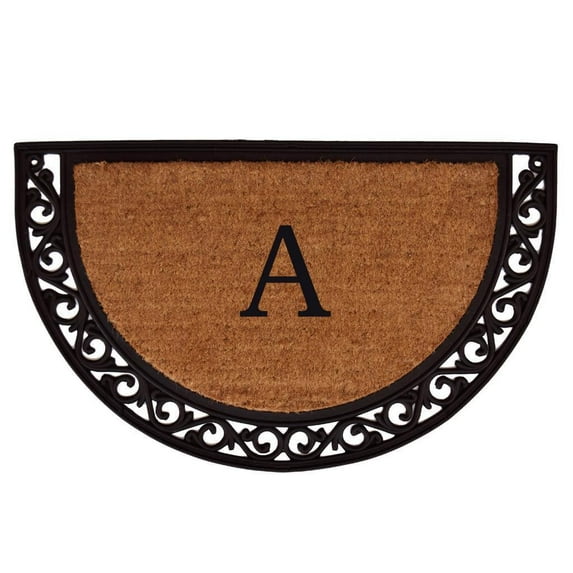 Calloway Mills Ornate Scroll Monogram Outdoor Doormat 18" x 30" (Letter K)