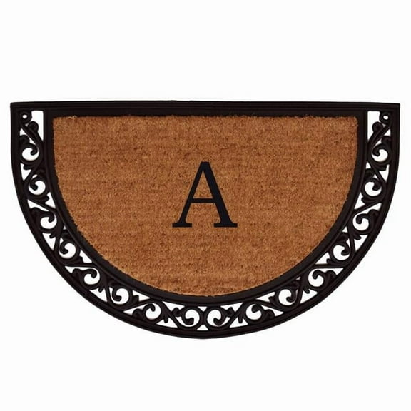 Calloway Mills Ornate Scroll Monogram Outdoor Doormat 2' x 3' (Letter A)