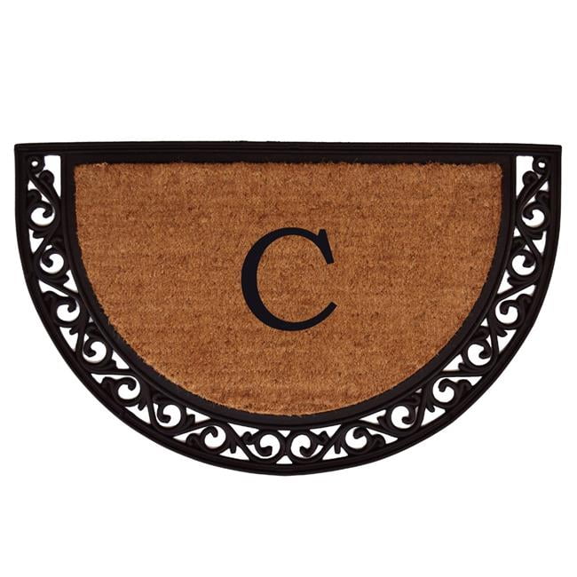 Calloway Mills Ornate Scroll Monogram Outdoor Doormat 2' x 3' (Letter C)