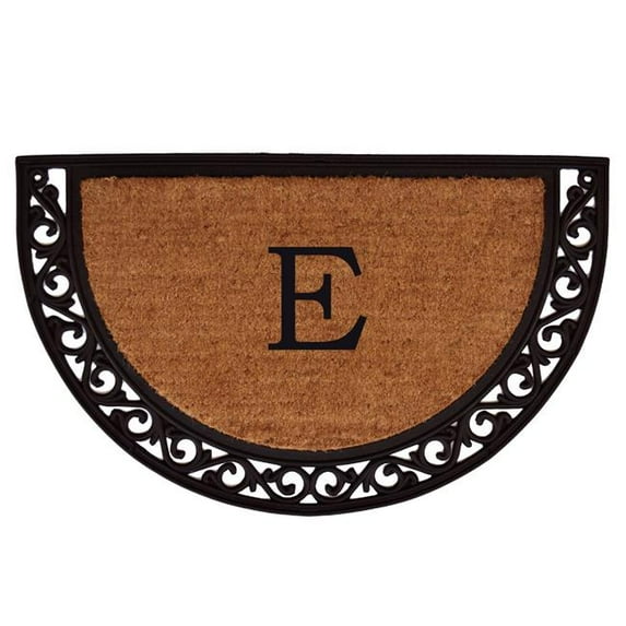 Calloway Mills Ornate Scroll Monogram Outdoor Doormat 2' x 3' (Letter E)