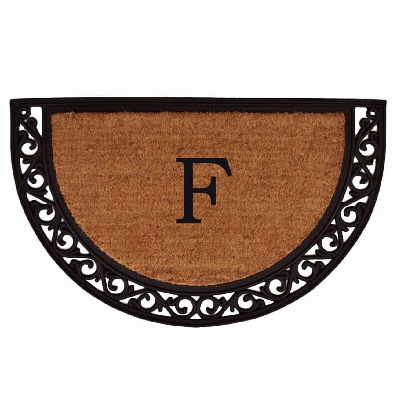 Calloway Mills Ornate Scroll Monogram Outdoor Doormat 2' x 3' (Letter F)