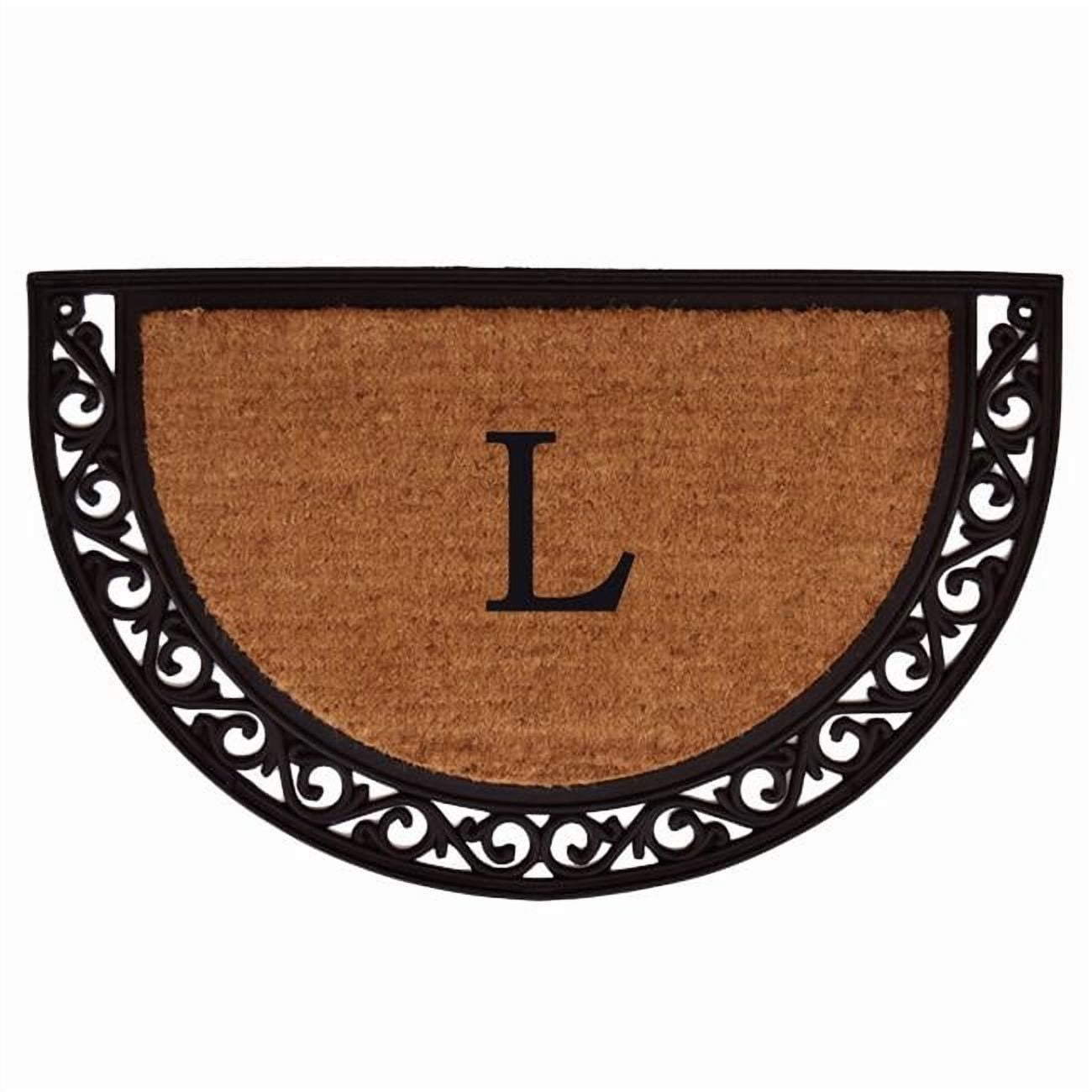 Calloway Mills Ornate Scroll Monogram Outdoor Doormat 2' x 3' (Letter L)