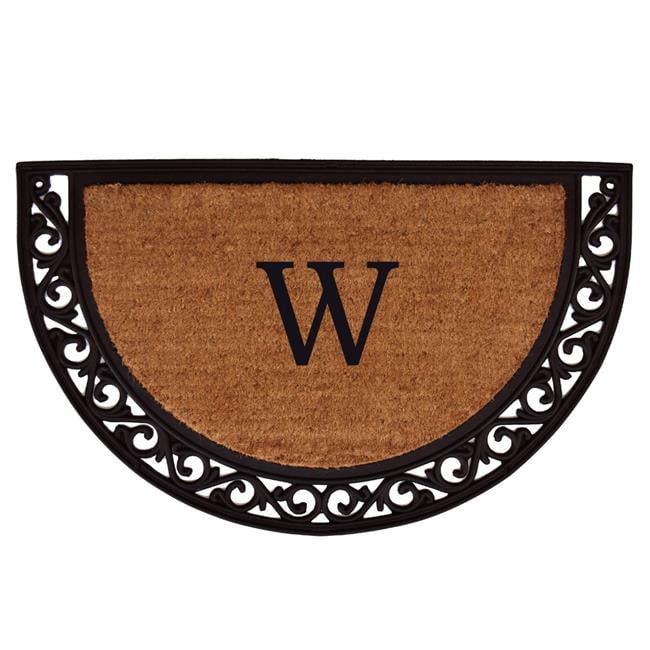 Calloway Mills Ornate Scroll Monogram Outdoor Doormat 2' x 3' (Letter W)