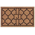 thumbnail image 1 of Calloway Mills Pantera Monogram Outdoor Doormat, Extra-thick 18" x 30" (Letter J), 1 of 5