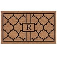 thumbnail image 1 of Calloway Mills Pantera Monogram Outdoor Doormat, Extra-thick 18" x 30" (Letter R), 1 of 5
