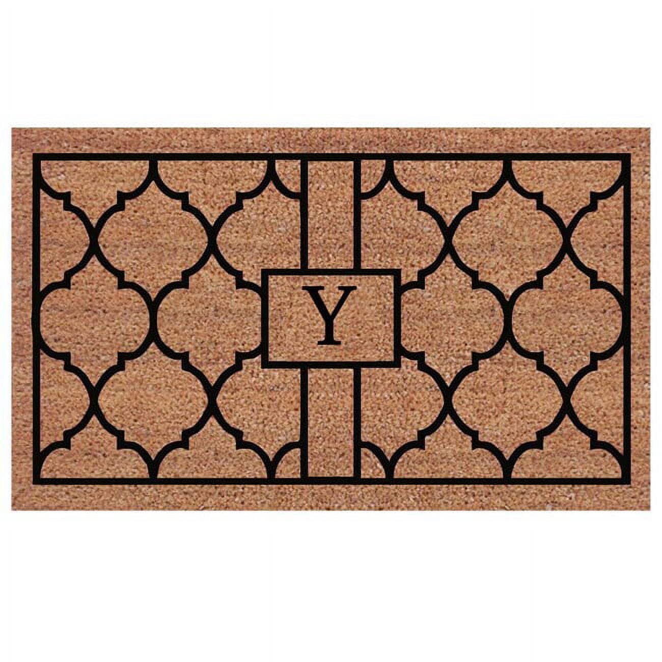 Calloway Mills Pantera Monogram Outdoor Doormat, Extra-thick 18" x 30" (Letter Y)