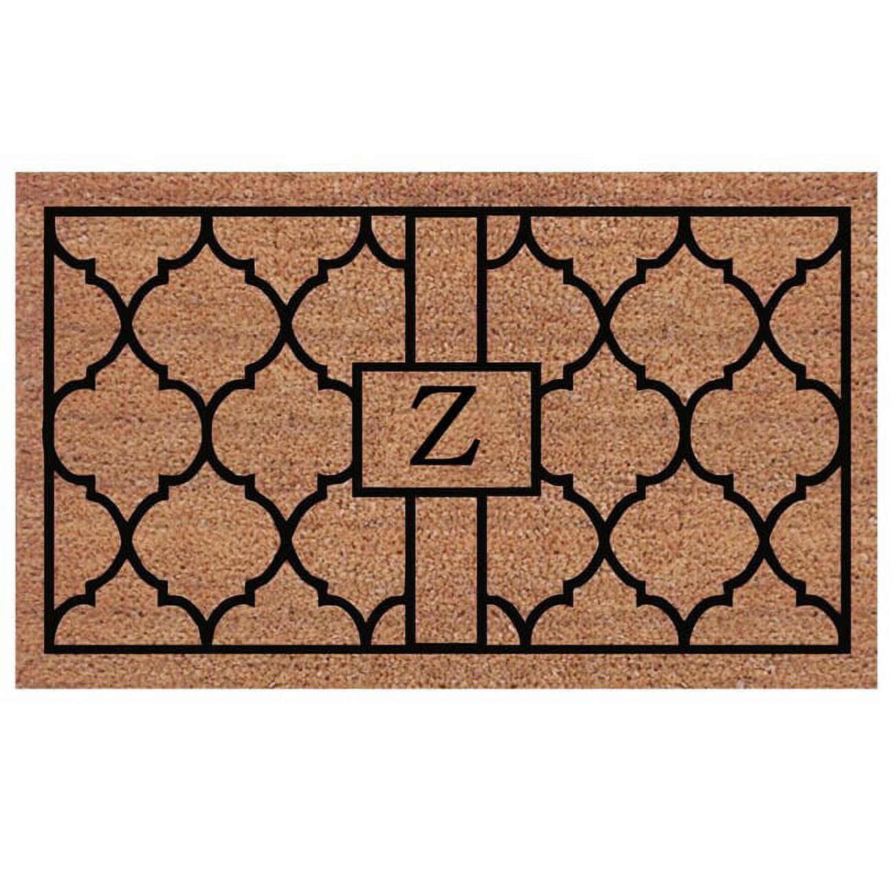 Calloway Mills Pantera Monogram Outdoor Doormat, Extra-thick 18" x 30" (Letter Z)