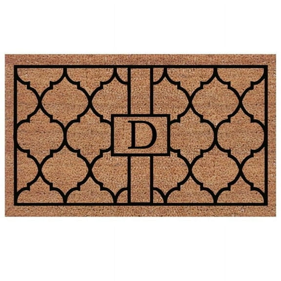 Calloway Mills Pantera Monogram Outdoor Doormat, Extra-thick 2' x 3' (Letter D)