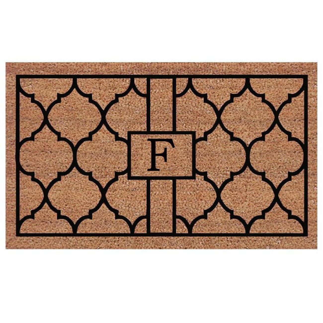 Calloway Mills Pantera Monogram Outdoor Doormat, Extra-thick 2' x 3' (Letter F)