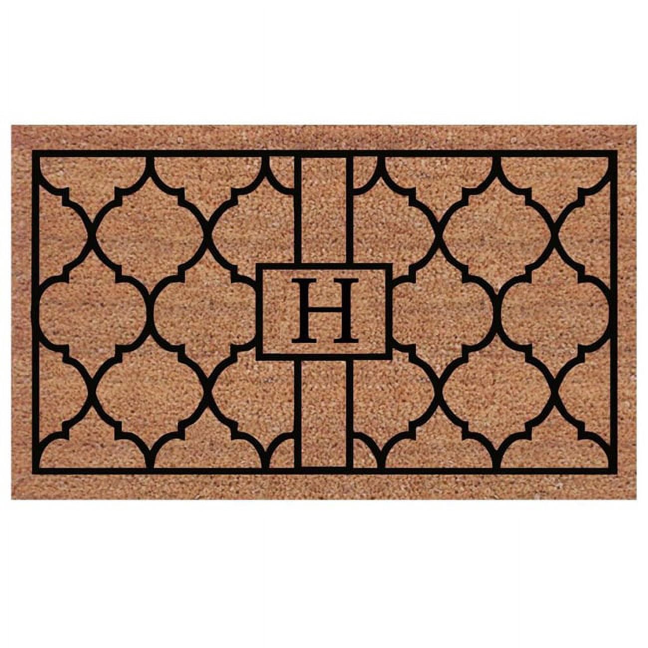 Calloway Mills Pantera Monogram Outdoor Doormat, Extra-thick 2' x 3' (Letter H)