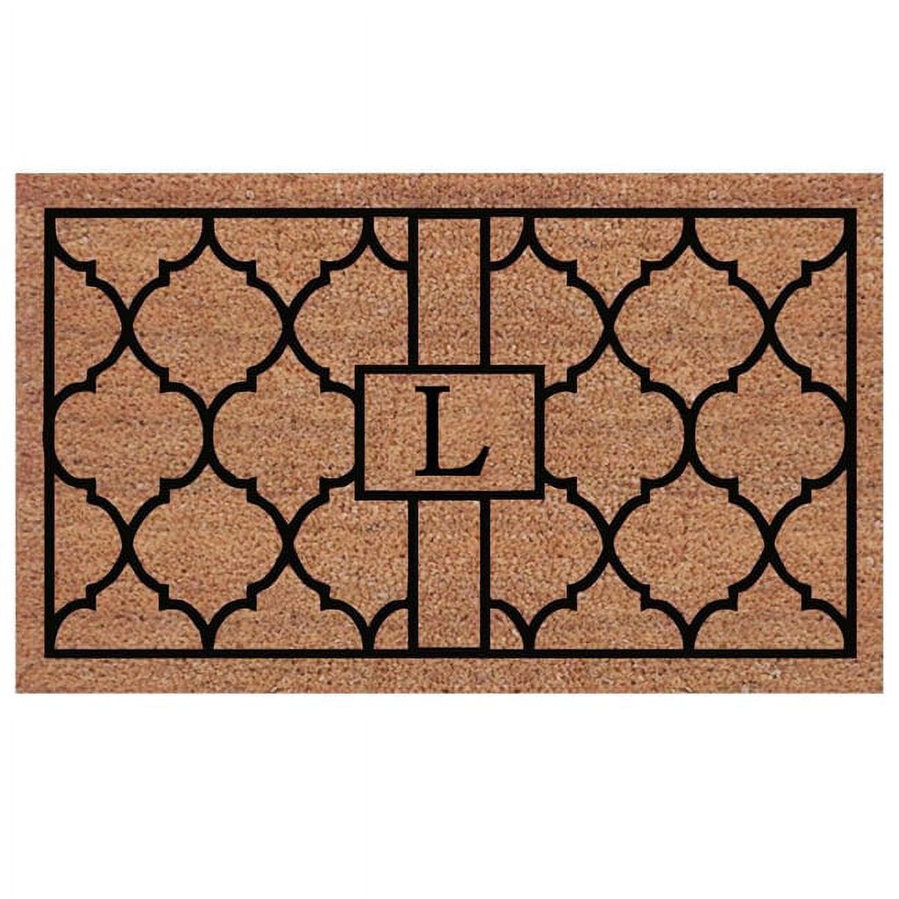 Calloway Mills Pantera Monogram Outdoor Doormat, Extra-thick 2' x 3' (Letter L)