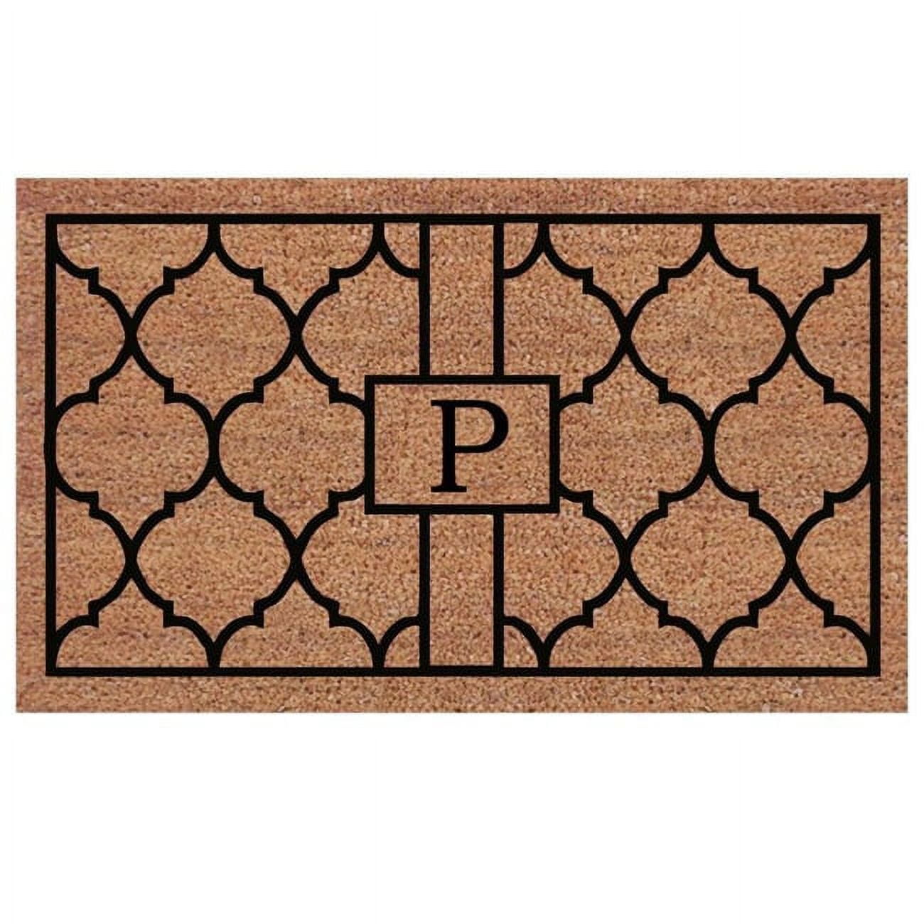 Calloway Mills Pantera Monogram Outdoor Doormat, Extra-thick 2' x 3' (Letter P)