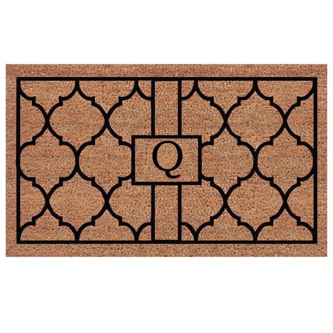 Calloway Mills Pantera Monogram Outdoor Doormat, Extra-thick 2' x 3' (Letter Q)