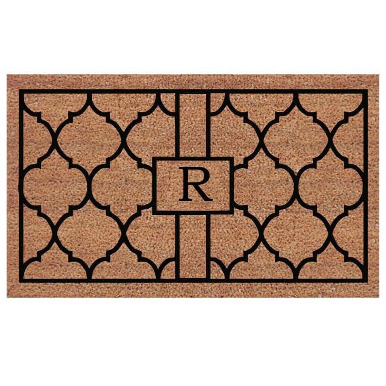 Calloway Mills Pantera Monogram Outdoor Doormat, Extra-thick 2' x 3' (Letter R)