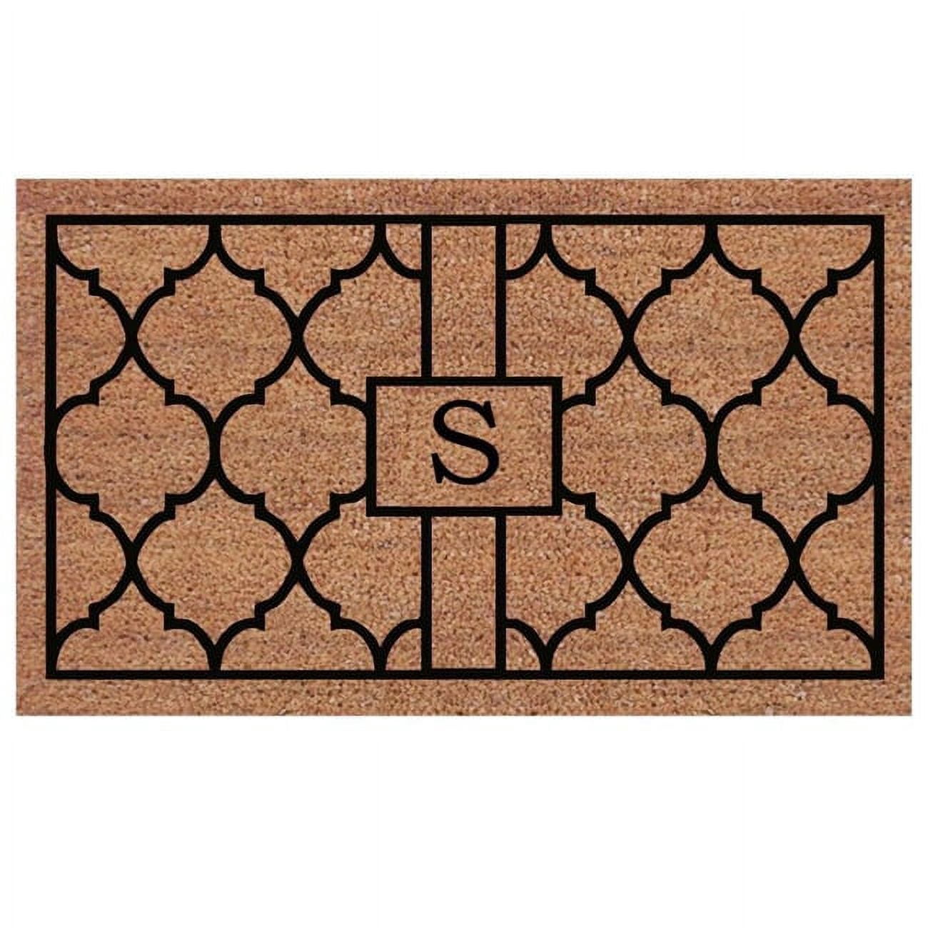 Calloway Mills Pantera Monogram Outdoor Doormat, Extra-thick 2' x 3' (Letter S)