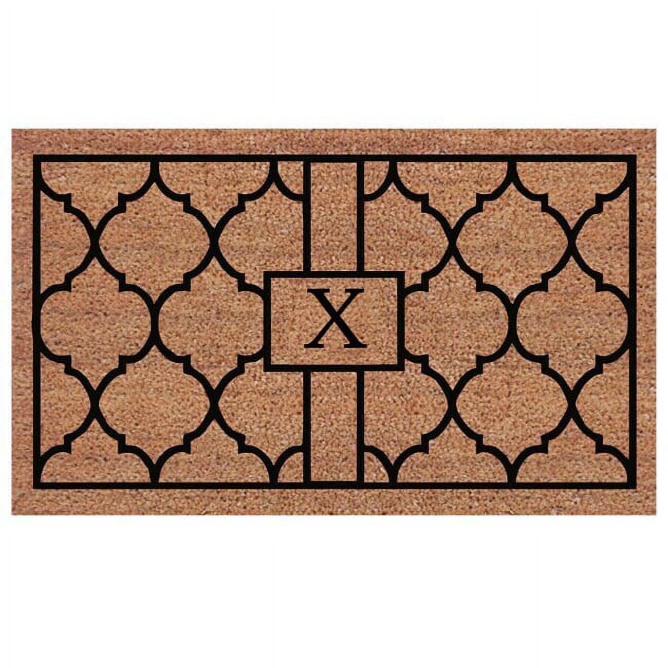 Calloway Mills Pantera Monogram Outdoor Doormat, Extra-thick 2' x 3' (Letter X)