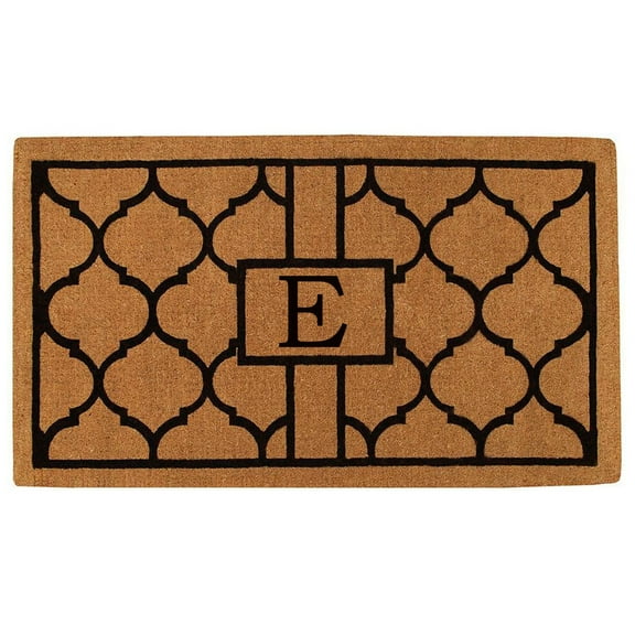 Calloway Mills Pantera Monogram Outdoor Doormat, Extra-thick 3' x 6' (Letter E)