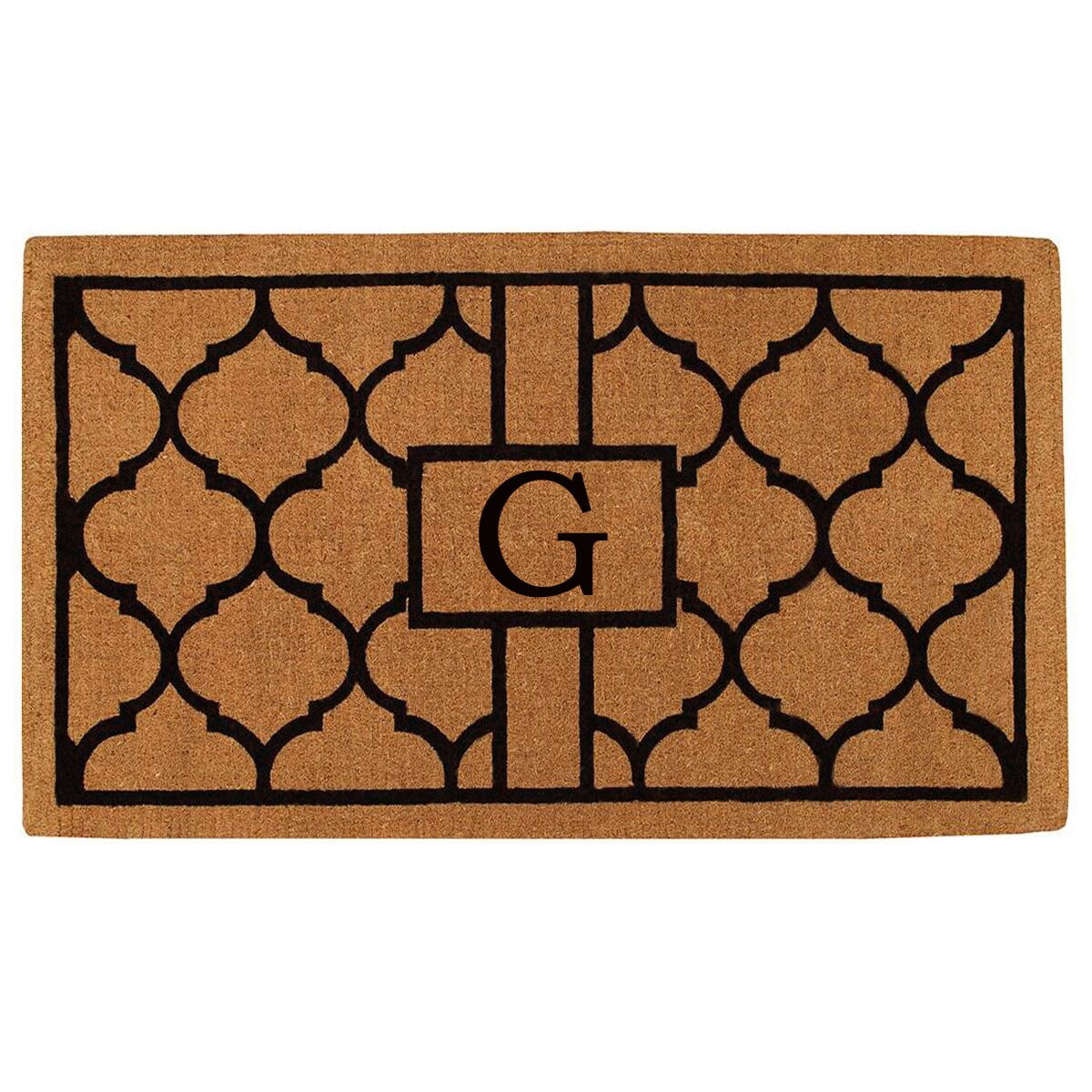 Calloway Mills Pantera Monogram Outdoor Doormat, Extra-thick 3' x 6' (Letter G)