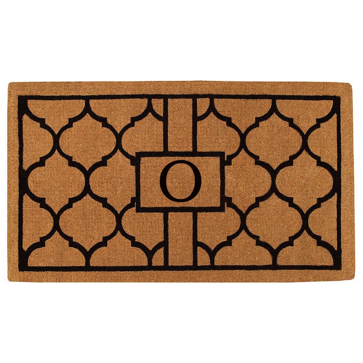 Calloway Mills Pantera Monogram Outdoor Doormat, Extra-thick 3' x 6' (Letter O)