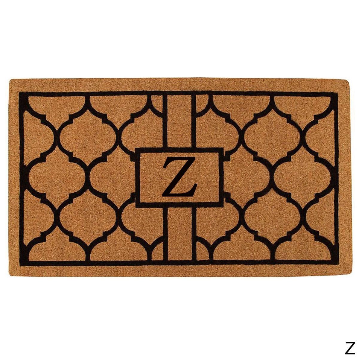 Calloway Mills Pantera Monogram Outdoor Doormat, Extra-thick 3' x 6' (Letter Z)
