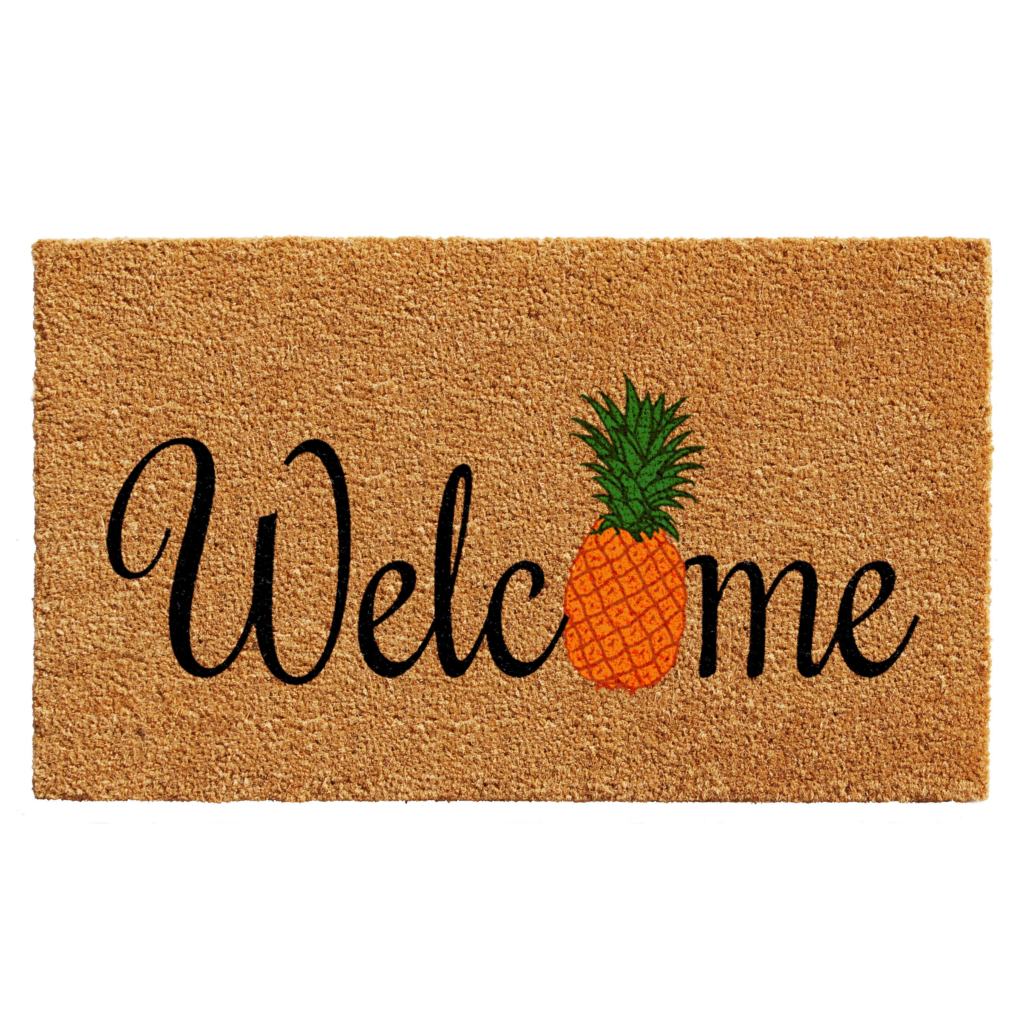 Calloway Mills Pineapple Fun Outdoor Doormat 24" x 36"