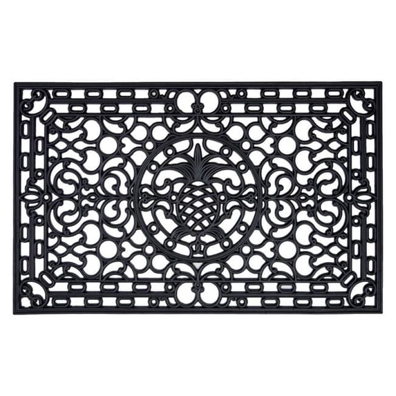 Calloway Mills Pineapple Heritage Rubber Outdoor Doormat 2'6 x 4'