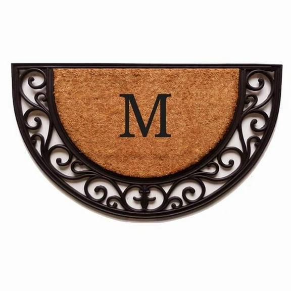 Calloway Mills Plantation Arch Monogram Outdoor Doormat 18" x 30" (Letter M)