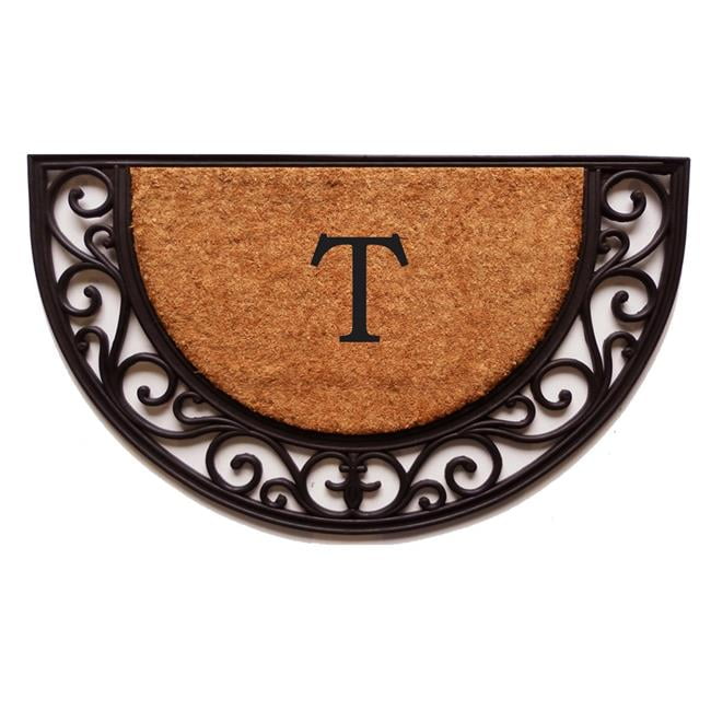 Calloway Mills Plantation Arch Monogram Outdoor Doormat 18" x 30" (Letter T)