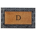 thumbnail image 1 of Calloway Mills Prestige Silver Monogram Outdoor Doormat 18" x 30" (Letter D), 1 of 2