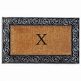 thumbnail image 1 of Calloway Mills Prestige Silver Monogram Outdoor Doormat 18" x 30" (Letter X), 1 of 5