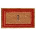 thumbnail image 1 of Calloway Mills Red Border 24" x 36" Monogram Outdoor Doormat (Letter J), 1 of 1