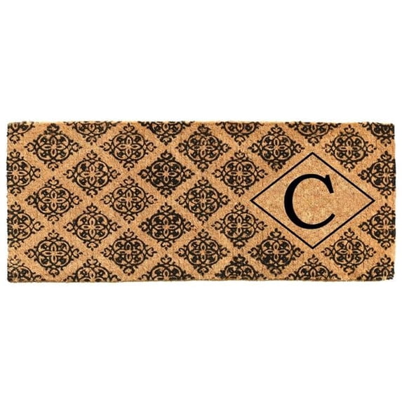 Calloway Mills Regency Monogram Outdoor Doormat 18" x 46" x 1.5" (Letter C)