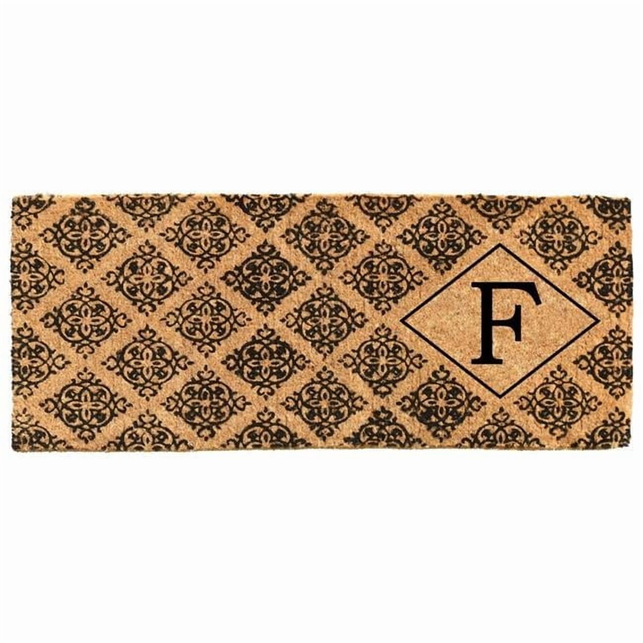 Calloway Mills Regency Monogram Outdoor Doormat 18" x 46" x 1.5" (Letter F)
