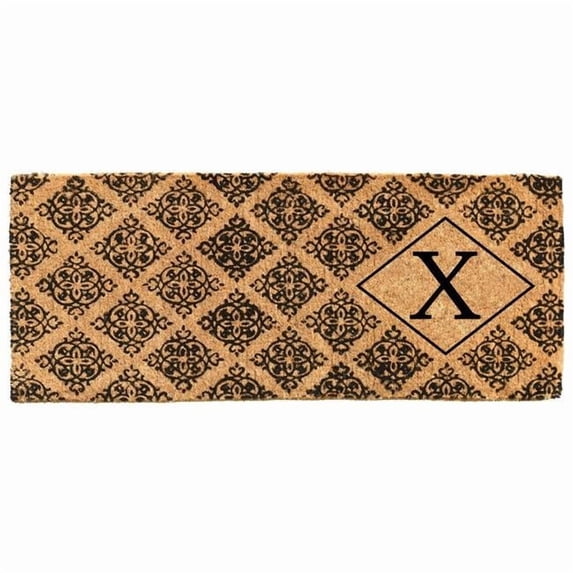 Calloway Mills Regency Monogram Outdoor Doormat 18" x 46" x 1.5" (Letter X)