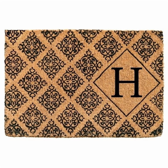 Calloway Mills Regency Monogram Outdoor Doormat 24" x 36" x 1.5" (Letter H)