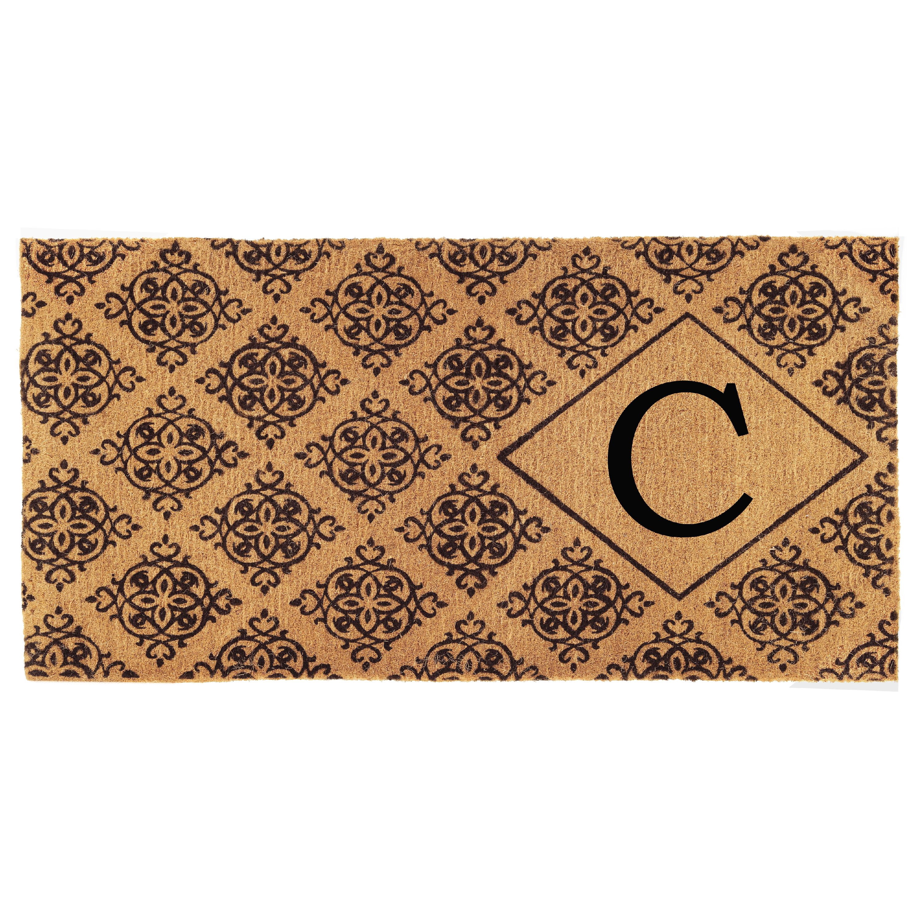 Calloway Mills Regency Monogram Outdoor Doormat 3' x 6' x 1.5" (Letter C)