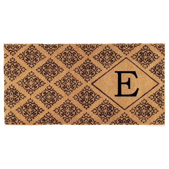Calloway Mills Regency Monogram Outdoor Doormat 3' x 6' x 1.5" (Letter E)