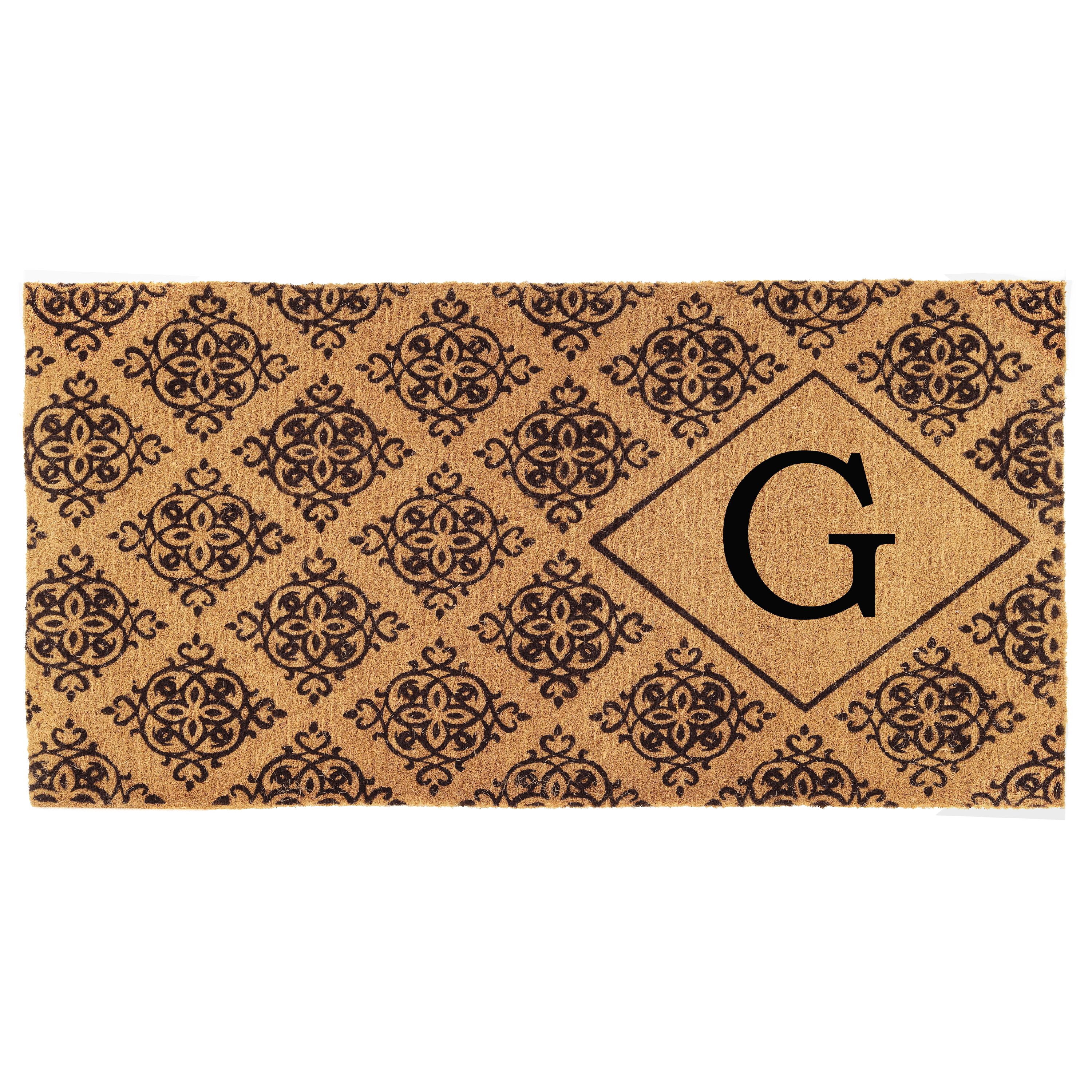 Calloway Mills Regency Monogram Outdoor Doormat 3' x 6' x 1.5" (Letter G)