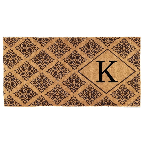 Calloway Mills Regency Monogram Outdoor Doormat 3' x 6' x 1.5" (Letter K)