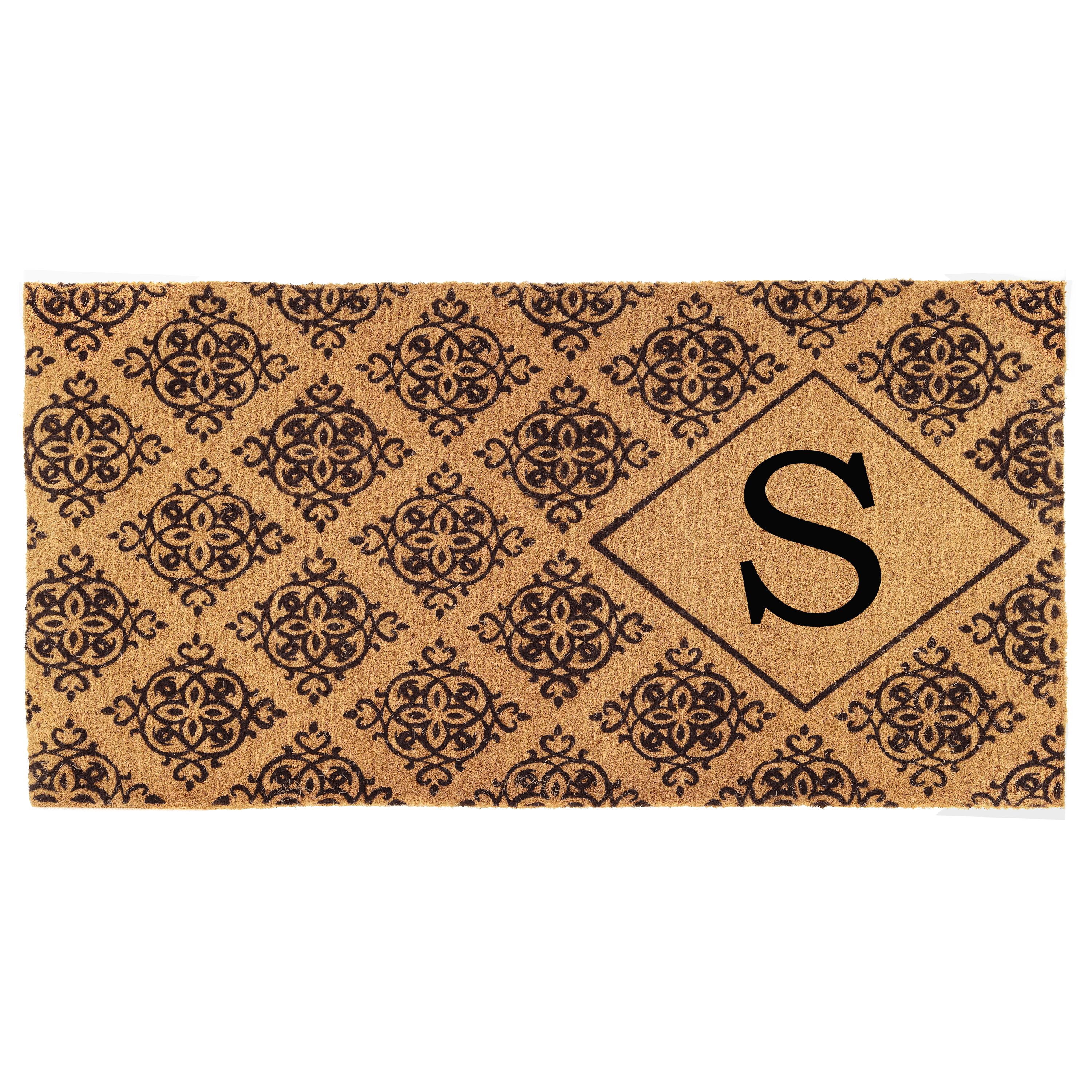 Calloway Mills Regency Monogram Outdoor Doormat 3' x 6' x 1.5" (Letter S)