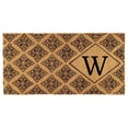 thumbnail image 1 of Calloway Mills Regency Monogram Outdoor Doormat 3' x 6' x 1.5" (Letter W), 1 of 1