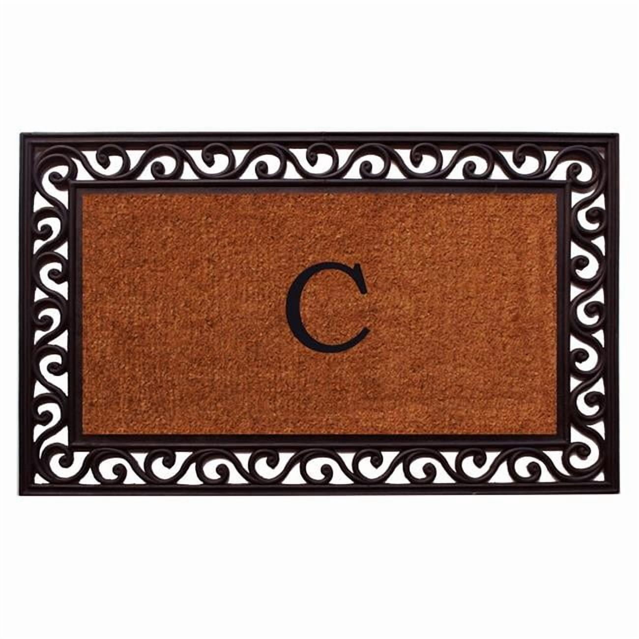 Calloway Mills Rembrandt Monogram Outdoor Doormat 18" x 30" (Letter C)