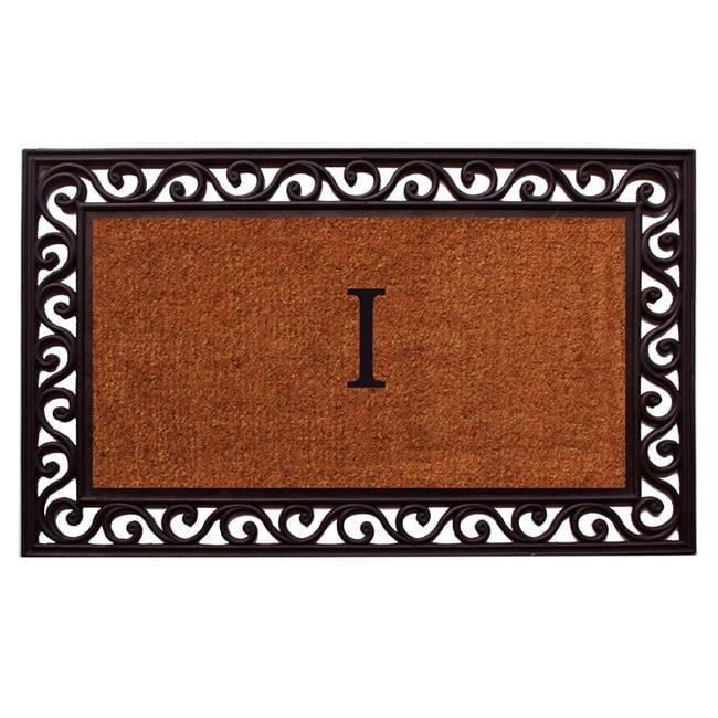 Calloway Mills Rembrandt Monogram Outdoor Doormat 18" x 30" (Letter J)